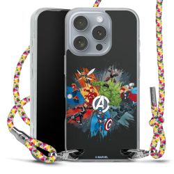 New Carry Case Transparent Stoff colourful/silber