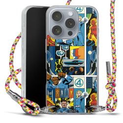 New Carry Case Transparent Stoff colourful/silber