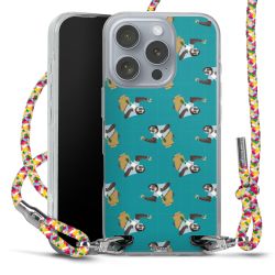 New Carry Case Transparent Stoff colourful/silber