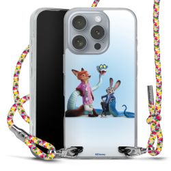 New Carry Case Transparent Stoff colourful/silber