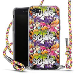 Carry Case Transparent Fabric colourful