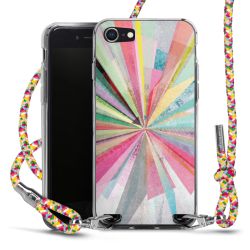 New Carry Case Transparent Stoff colourful/silber