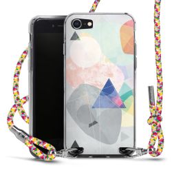 New Carry Case Transparent Stoff colourful/silber