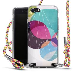 New Carry Case Transparent Stoff colourful/silber