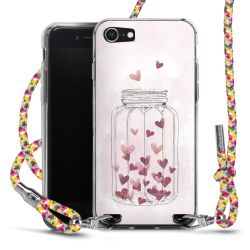 New Carry Case Transparent Stoff colourful/silber