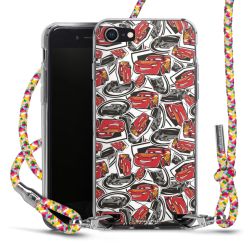 New Carry Case Transparent Stoff colourful/silber