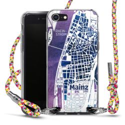 New Carry Case Transparent Stoff colourful/silber