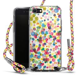 New Carry Case Transparent Stoff colourful/silber