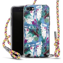 New Carry Case Transparent Stoff colourful/silber