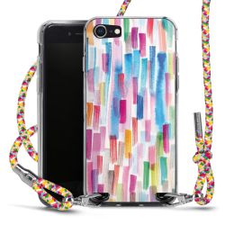 New Carry Case Transparent Stoff colourful/silber