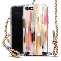 New Carry Case Transparent Stoff colourful/silber