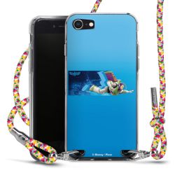 New Carry Case Transparent Stoff colourful/silber