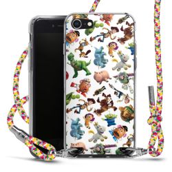 New Carry Case Transparent Stoff colourful/silber