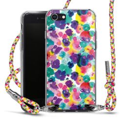 New Carry Case Transparent Stoff colourful/silber