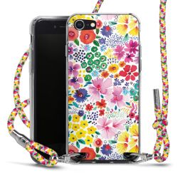 Carry Case Transparent Fabric colourful