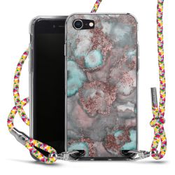 New Carry Case Transparent Stoff colourful/silber