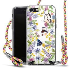 New Carry Case Transparent Stoff colourful/silber