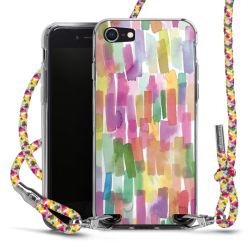 New Carry Case Transparent Stoff colourful/silber