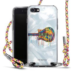 New Carry Case Transparent Stoff colourful/silber