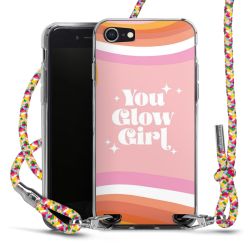 New Carry Case Transparent Stoff colourful/silber