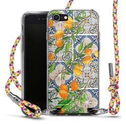 New Carry Case Transparent Stoff colourful/silber