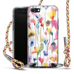 New Carry Case Transparent Stoff colourful/silber