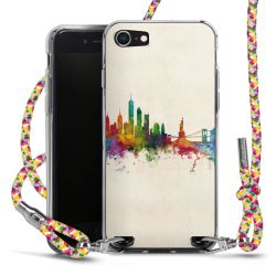 Carry Case Transparent Fabric colourful