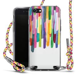 Carry Case Transparent Fabric colourful