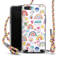 Carry Case Transparent Fabric colourful