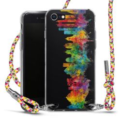 Carry Case Transparent Fabric colourful