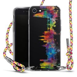 New Carry Case Transparent Stoff colourful/silber