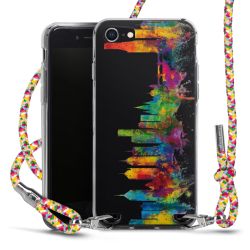 New Carry Case Transparent Stoff colourful/silber