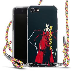 New Carry Case Transparent Stoff colourful/silber