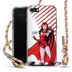 New Carry Case Transparent Stoff colourful/silber