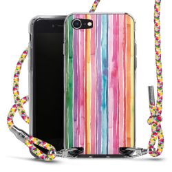 New Carry Case Transparent Stoff colourful/silber