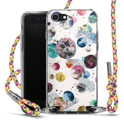 New Carry Case Transparent Stoff colourful/silber