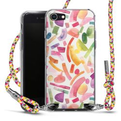 New Carry Case Transparent Stoff colourful/silber