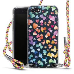 New Carry Case Transparent Stoff colourful/silber