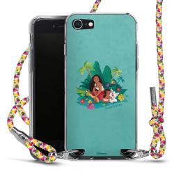 New Carry Case Transparent Stoff colourful/silber