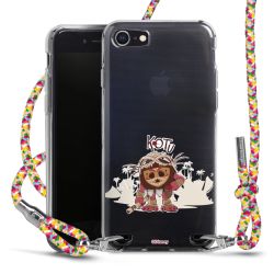 New Carry Case Transparent Stoff colourful/silber