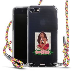 New Carry Case Transparent Stoff colourful/silber