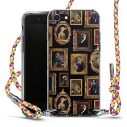 New Carry Case Transparent Stoff colourful/silber