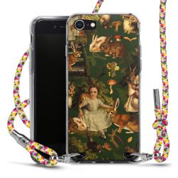 New Carry Case Transparent Stoff colourful/silber