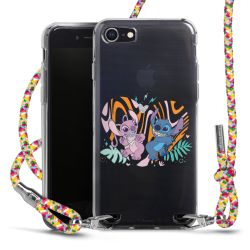 New Carry Case Transparent Stoff colourful/silber