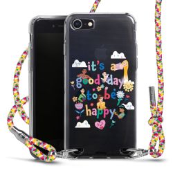 New Carry Case Transparent Stoff colourful/silber