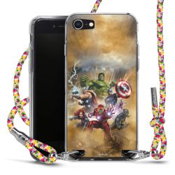 New Carry Case Transparent Stoff colourful/silber