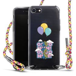 New Carry Case Transparent Stoff colourful/silber