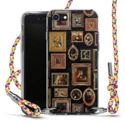 New Carry Case Transparent Stoff colourful/silber