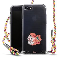 New Carry Case Transparent Stoff colourful/silber