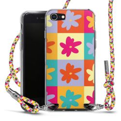 New Carry Case Transparent Stoff colourful/silber